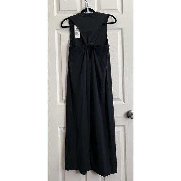 ADIDAS Black New Ribbed Sleeveless Athletic Midi Dress - Picture 7 of 12